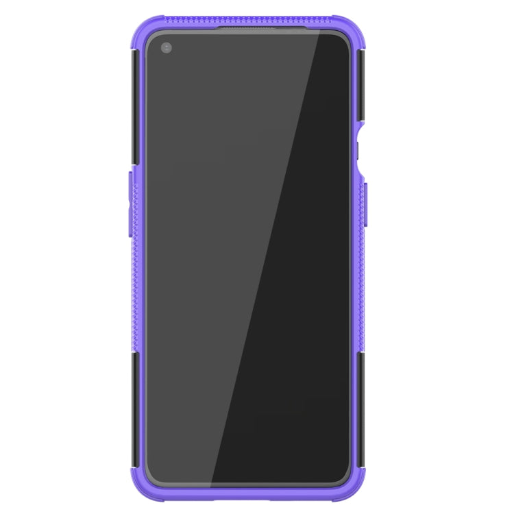For OnePlus 9 Tire Texture Shockproof TPU+PC Protective Case with Holder