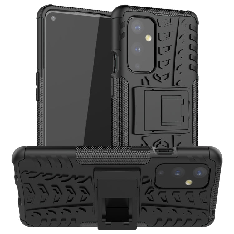 For OnePlus 9 Tire Texture Shockproof TPU+PC Protective Case with Holder