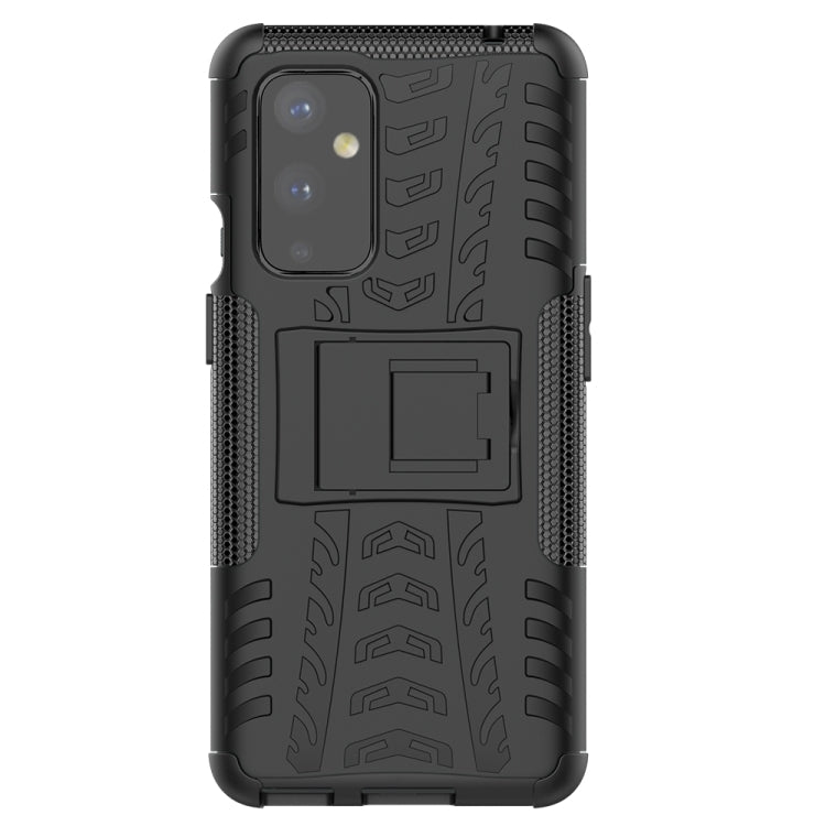 For OnePlus 9 Tire Texture Shockproof TPU+PC Protective Case with Holder