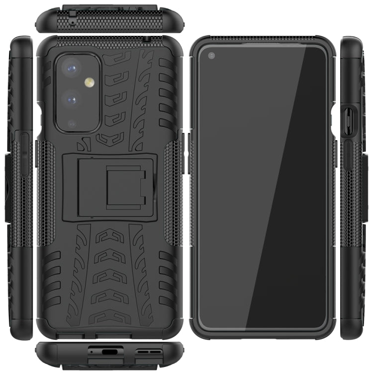 For OnePlus 9 Tire Texture Shockproof TPU+PC Protective Case with Holder