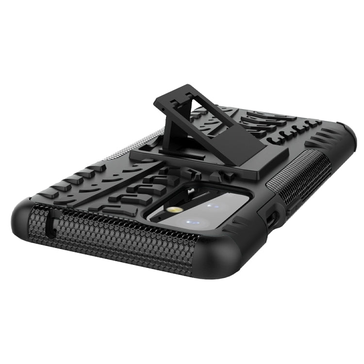 For OnePlus 9 Tire Texture Shockproof TPU+PC Protective Case with Holder