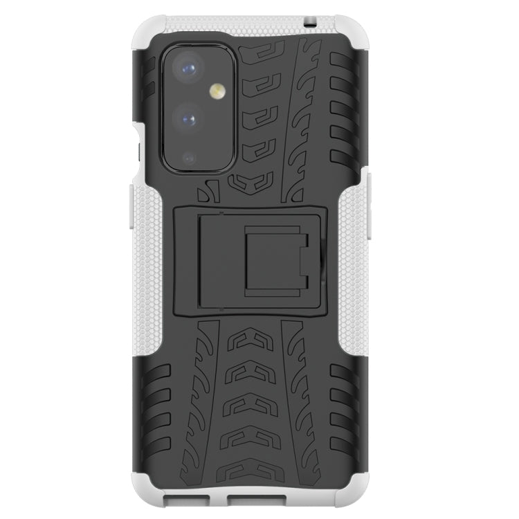 For OnePlus 9 Tire Texture Shockproof TPU+PC Protective Case with Holder