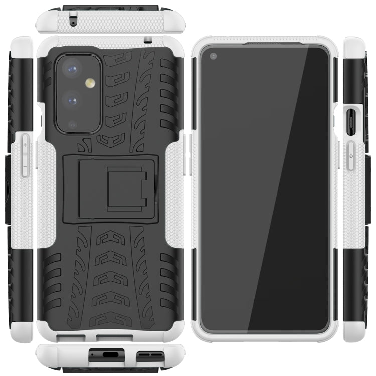 For OnePlus 9 Tire Texture Shockproof TPU+PC Protective Case with Holder