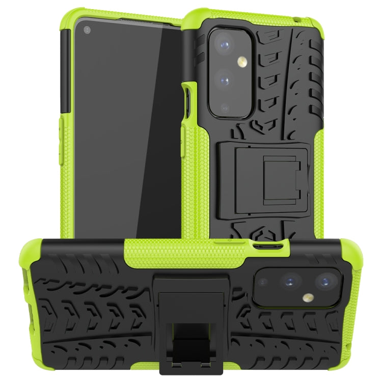 For OnePlus 9 Tire Texture Shockproof TPU+PC Protective Case with Holder