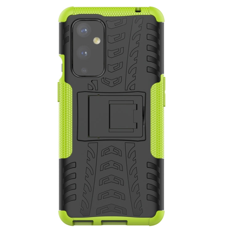 For OnePlus 9 Tire Texture Shockproof TPU+PC Protective Case with Holder