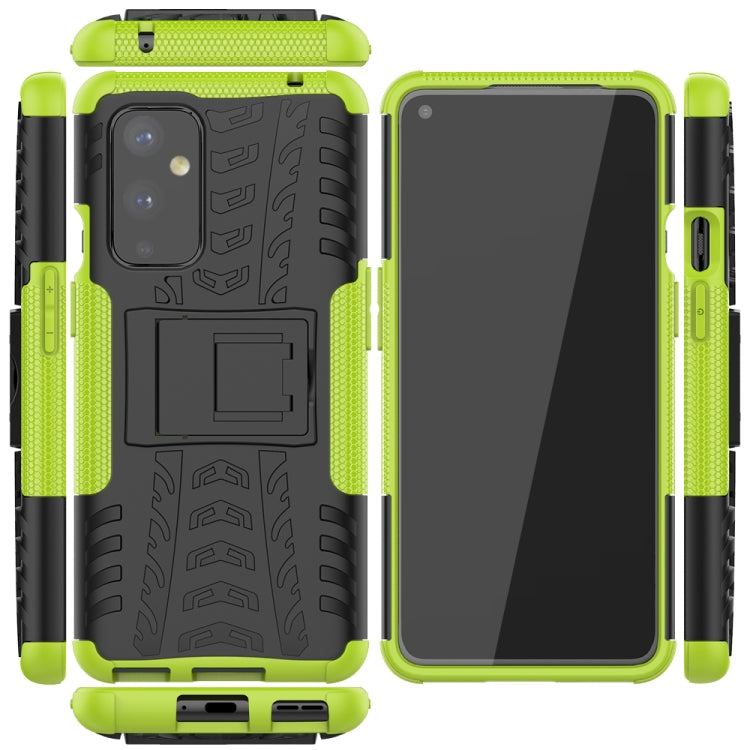For OnePlus 9 Tire Texture Shockproof TPU+PC Protective Case with Holder