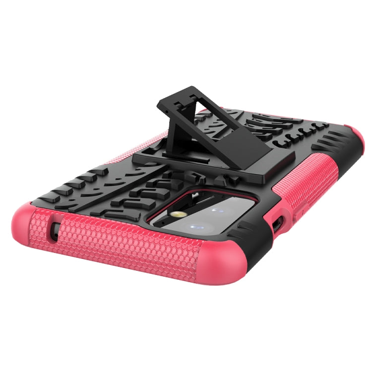 For OnePlus 9 Tire Texture Shockproof TPU+PC Protective Case with Holder