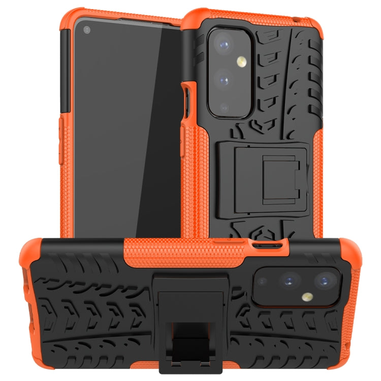 For OnePlus 9 Tire Texture Shockproof TPU+PC Protective Case with Holder