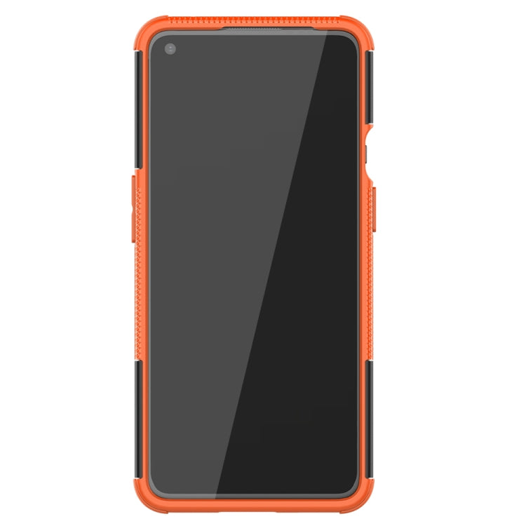 For OnePlus 9 Tire Texture Shockproof TPU+PC Protective Case with Holder