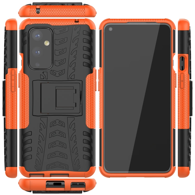 For OnePlus 9 Tire Texture Shockproof TPU+PC Protective Case with Holder