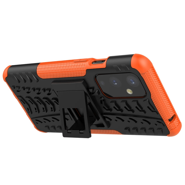 For OnePlus 9 Tire Texture Shockproof TPU+PC Protective Case with Holder