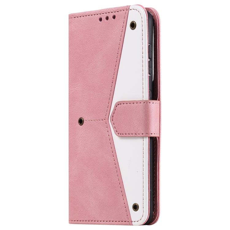 For Samsung Galaxy S21 5G Stitching Calf Texture Horizontal Flip Leather Case with Holder & Card Slots & Wallet