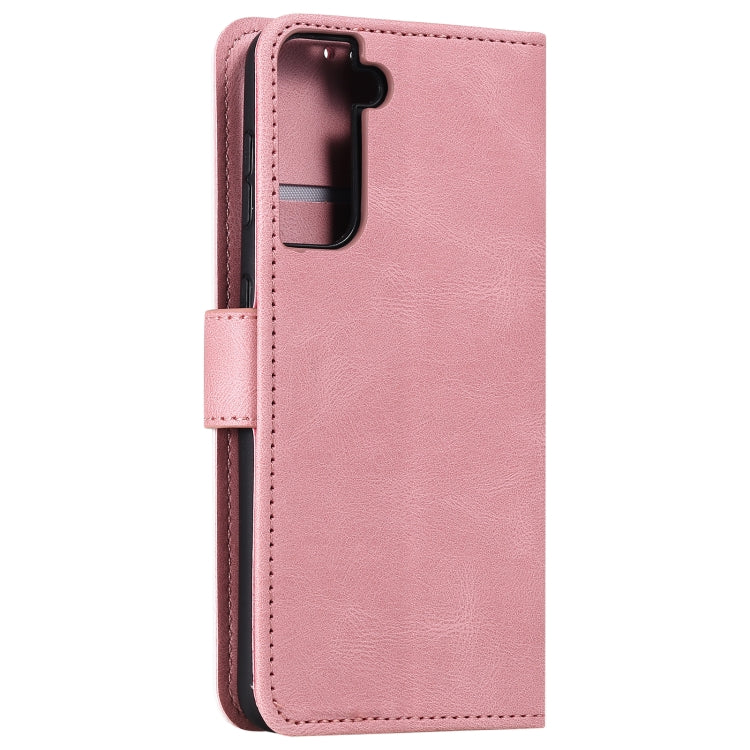 For Samsung Galaxy S21 5G Stitching Calf Texture Horizontal Flip Leather Case with Holder & Card Slots & Wallet