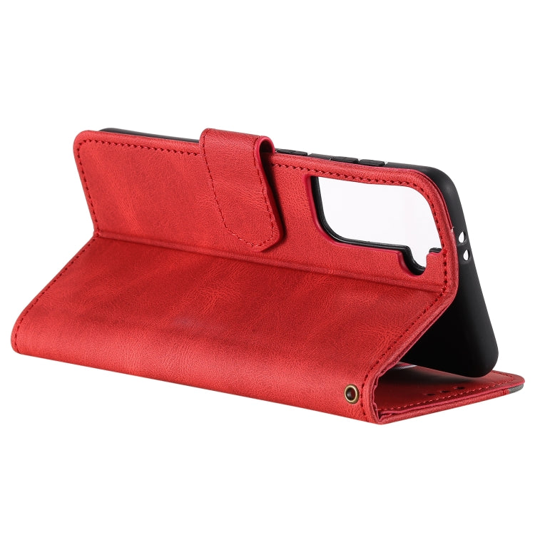 For Samsung Galaxy S21 5G Stitching Calf Texture Horizontal Flip Leather Case with Holder & Card Slots & Wallet