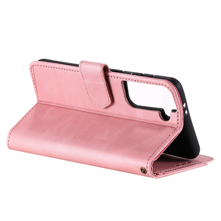 For Samsung Galaxy S21+ 5G Stitching Calf Texture Horizontal Flip Leather Case with Holder & Card Slots & Wallet