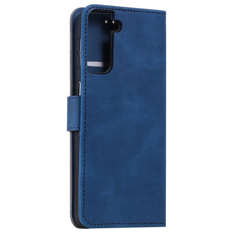 For Samsung Galaxy S21 Ultra 5G Stitching Calf Texture Horizontal Flip Leather Case with Holder & Card Slots & Wallet