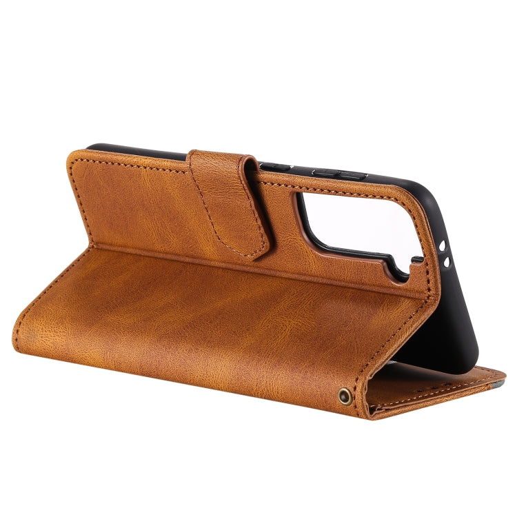 For Samsung Galaxy S21 Ultra 5G Stitching Calf Texture Horizontal Flip Leather Case with Holder & Card Slots & Wallet