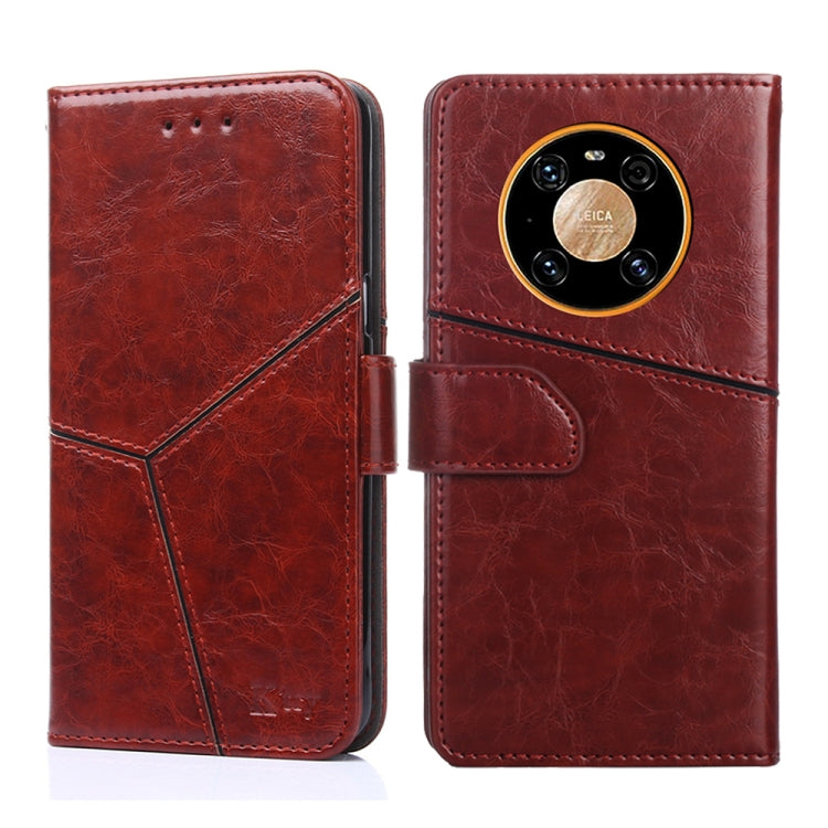 For Huawei Mate 40 Geometric Stitching Horizontal Flip TPU + PU Leather Case with Holder & Card Slots & Wallet