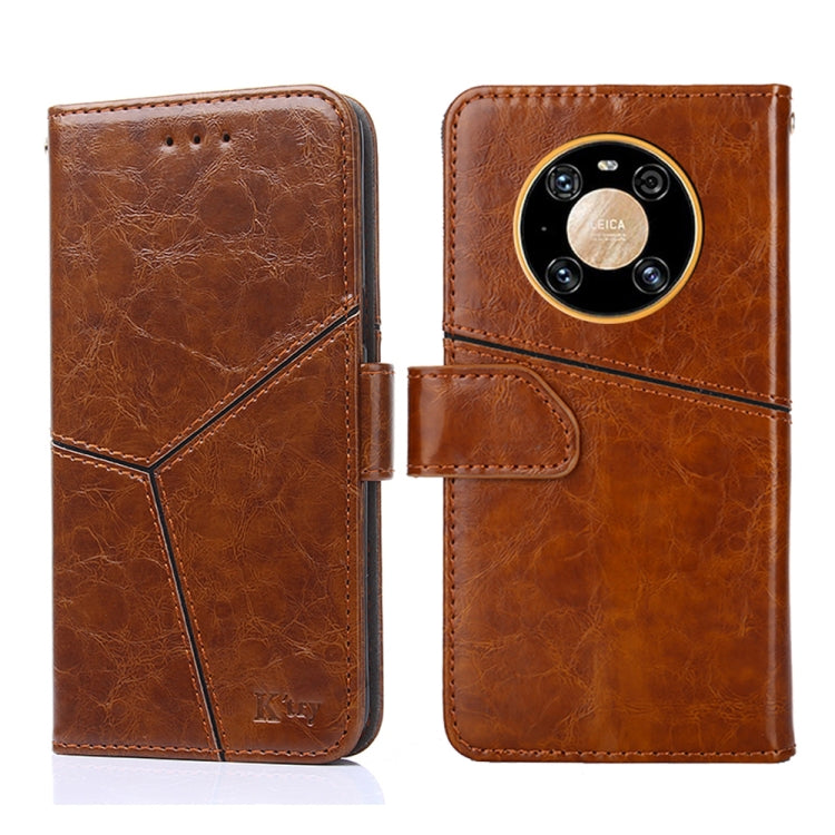 For Huawei Mate 40 Geometric Stitching Horizontal Flip TPU + PU Leather Case with Holder & Card Slots & Wallet