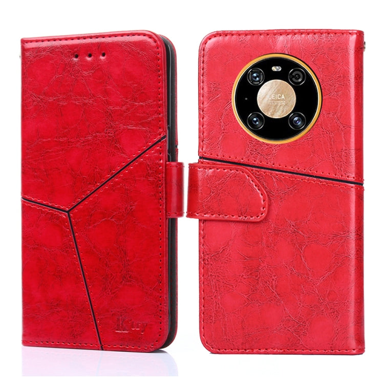 For Huawei Mate 40 Geometric Stitching Horizontal Flip TPU + PU Leather Case with Holder & Card Slots & Wallet