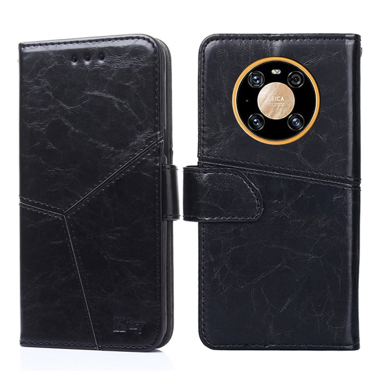 For Huawei Mate 40 Pro Geometric Stitching Horizontal Flip TPU + PU Leather Case with Holder & Card Slots & Wallet
