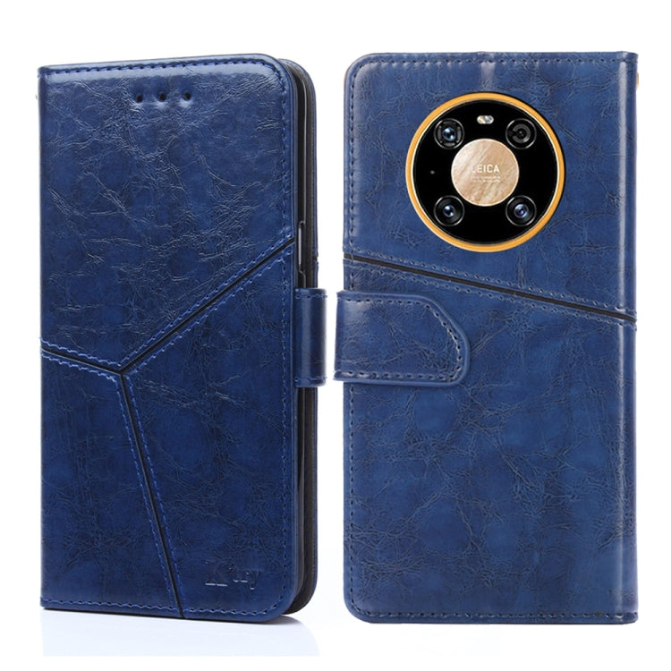 For Huawei Mate 40 Pro Geometric Stitching Horizontal Flip TPU + PU Leather Case with Holder & Card Slots & Wallet