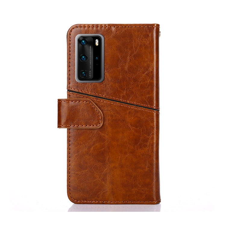 For Huawei P40 Pro Geometric Stitching Horizontal Flip TPU + PU Leather Case with Holder & Card Slots & Wallet