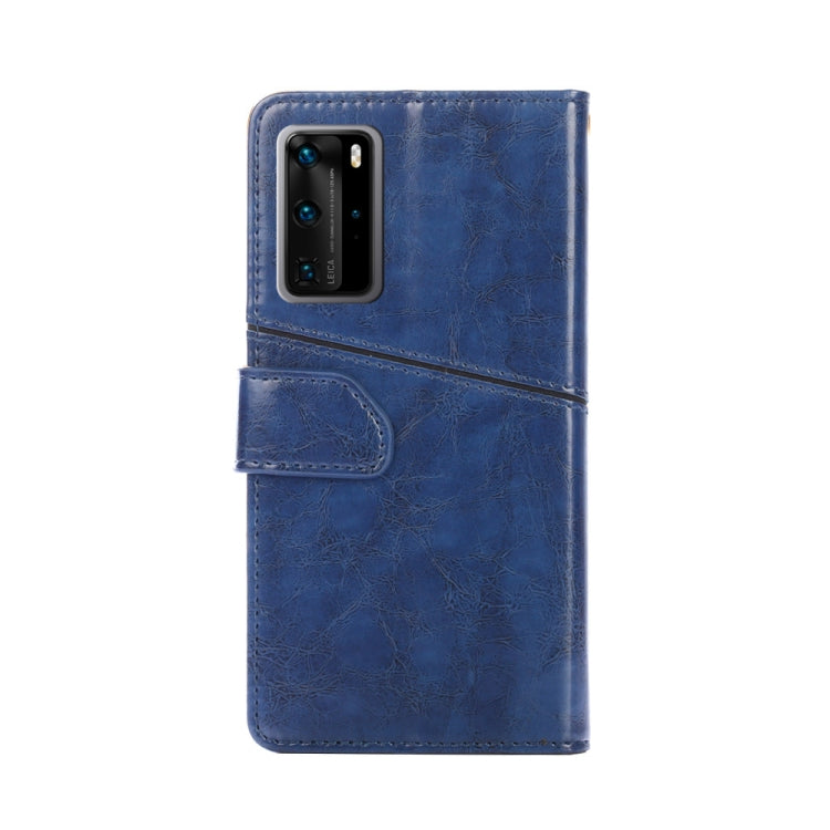 For Huawei P40 Pro Geometric Stitching Horizontal Flip TPU + PU Leather Case with Holder & Card Slots & Wallet