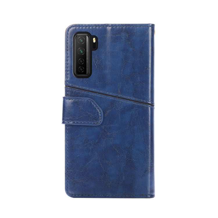 For Huawei P40 lite 5G Geometric Stitching Horizontal Flip TPU + PU Leather Case with Holder & Card Slots & Wallet