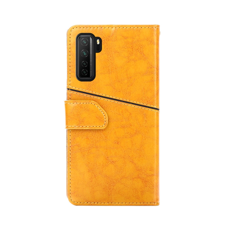 For Huawei P40 lite 5G Geometric Stitching Horizontal Flip TPU + PU Leather Case with Holder & Card Slots & Wallet