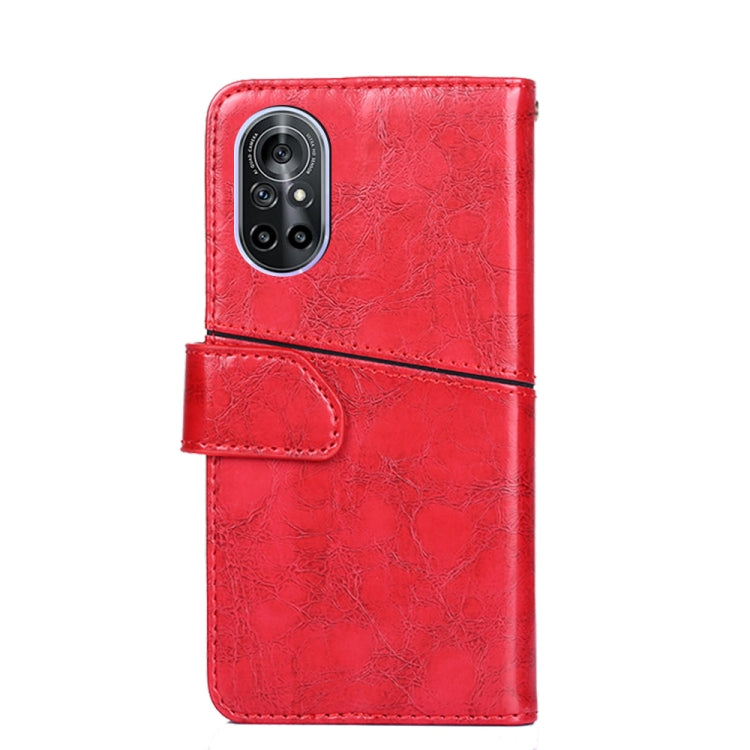 For Huawei nova 8 5G Geometric Stitching Horizontal Flip TPU + PU Leather Case with Holder & Card Slots & Wallet