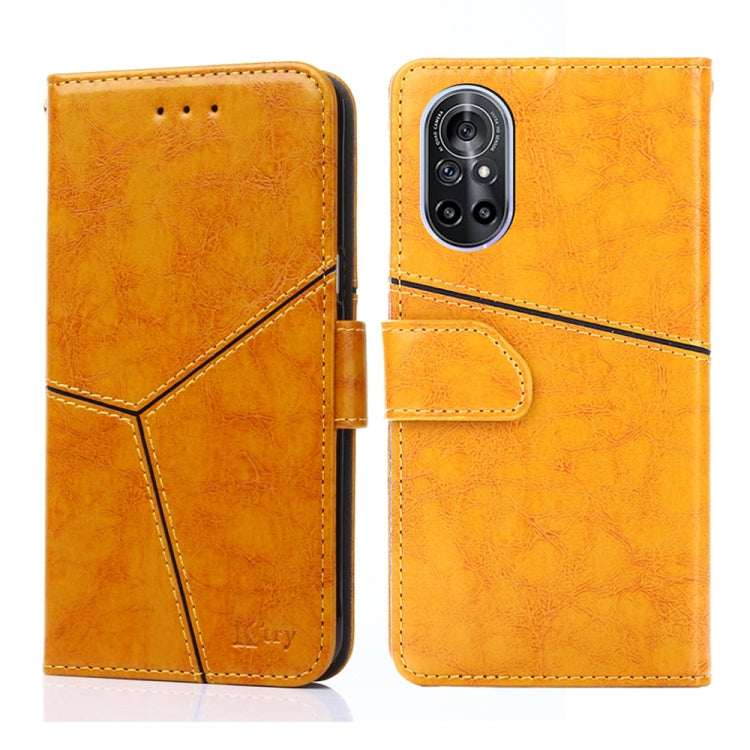 For Huawei nova 8 5G Geometric Stitching Horizontal Flip TPU + PU Leather Case with Holder & Card Slots & Wallet
