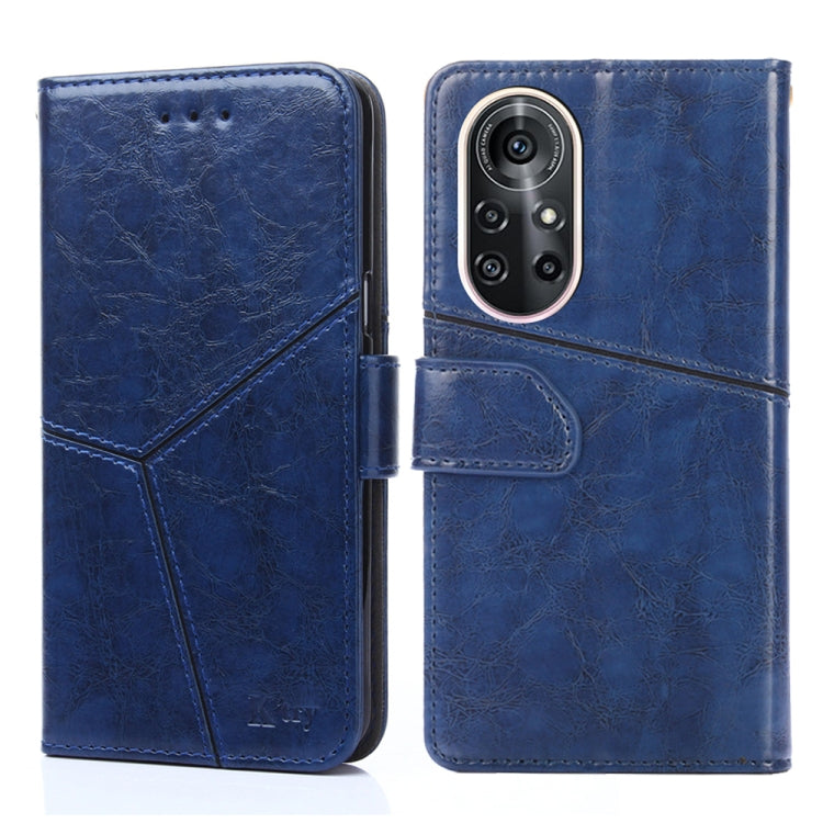 For Huawei nova 8 Pro 5G Geometric Stitching Horizontal Flip TPU + PU Leather Case with Holder & Card Slots & Wallet
