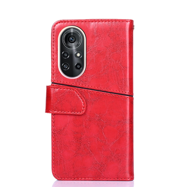 For Huawei nova 8 Pro 5G Geometric Stitching Horizontal Flip TPU + PU Leather Case with Holder & Card Slots & Wallet