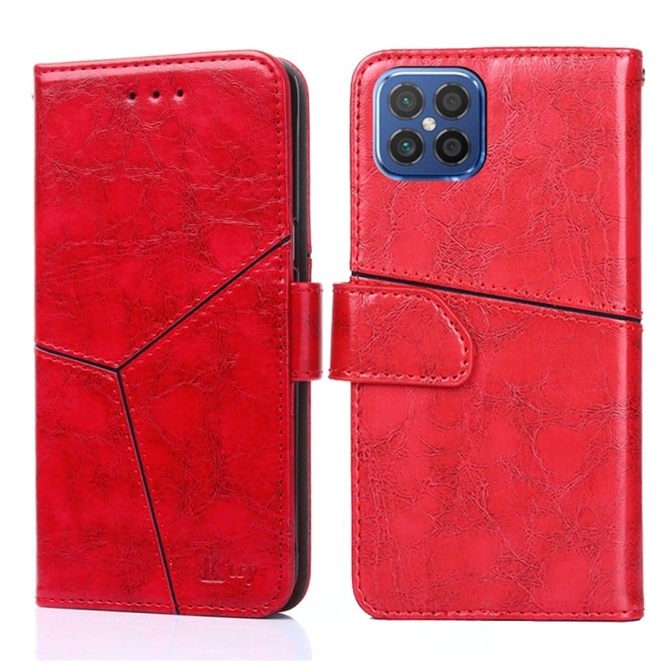 For Huawei nova 8 SE Geometric Stitching Horizontal Flip TPU + PU Leather Case with Holder & Card Slots & Wallet