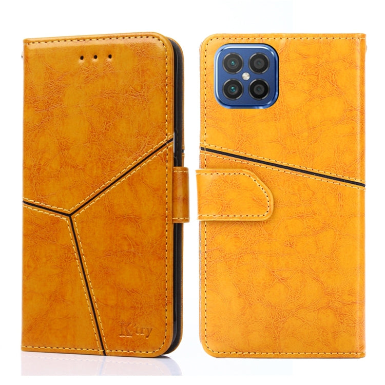For Huawei nova 8 SE Geometric Stitching Horizontal Flip TPU + PU Leather Case with Holder & Card Slots & Wallet