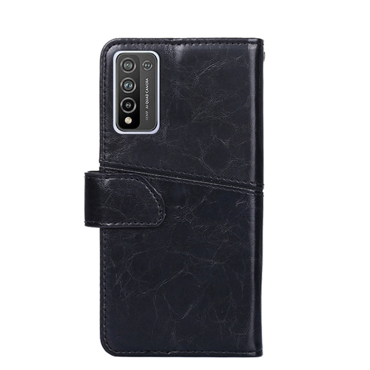 For Huawei Honor 10X Lite Geometric Stitching Horizontal Flip TPU + PU Leather Case with Holder & Card Slots & Wallet