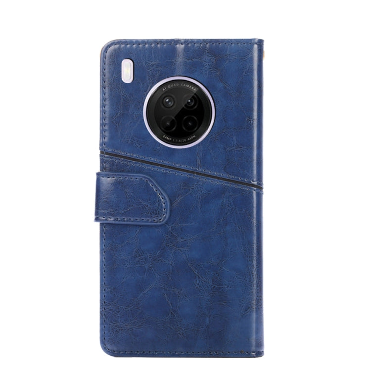 For Huawei Y9a Geometric Stitching Horizontal Flip TPU + PU Leather Case with Holder & Card Slots & Wallet