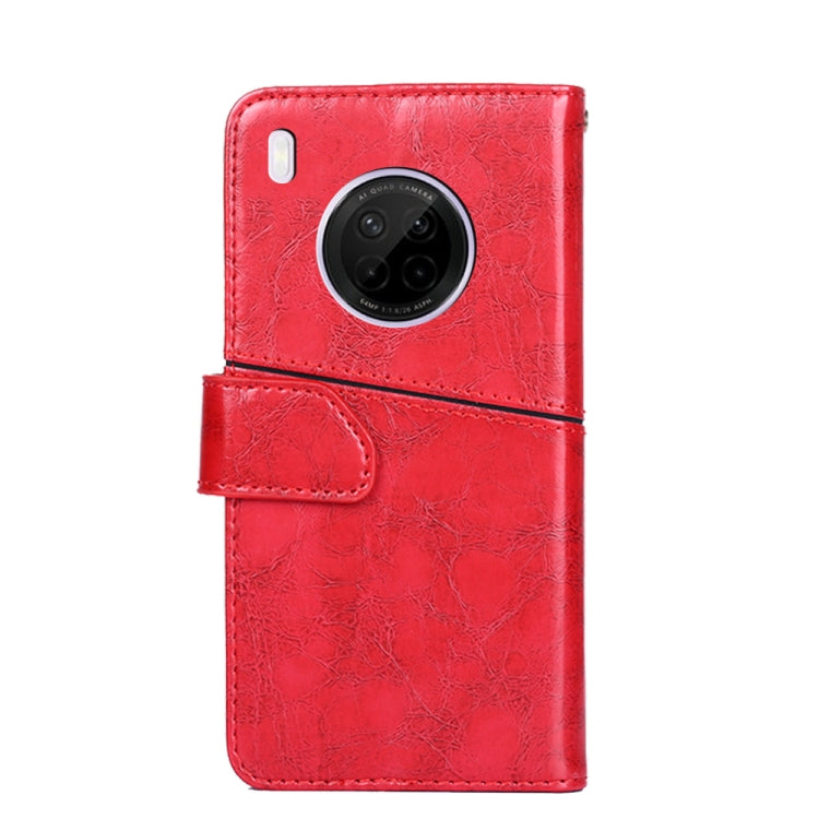 For Huawei Y9a Geometric Stitching Horizontal Flip TPU + PU Leather Case with Holder & Card Slots & Wallet