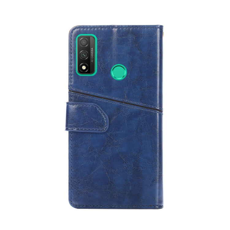 For Huawei P smart 2020 Geometric Stitching Horizontal Flip TPU + PU Leather Case with Holder & Card Slots & Wallet