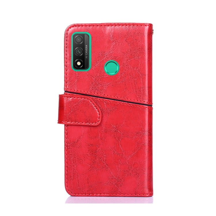For Huawei P smart 2020 Geometric Stitching Horizontal Flip TPU + PU Leather Case with Holder & Card Slots & Wallet