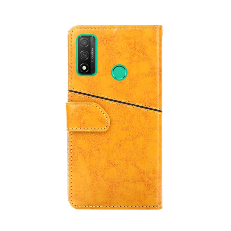 For Huawei P smart 2020 Geometric Stitching Horizontal Flip TPU + PU Leather Case with Holder & Card Slots & Wallet