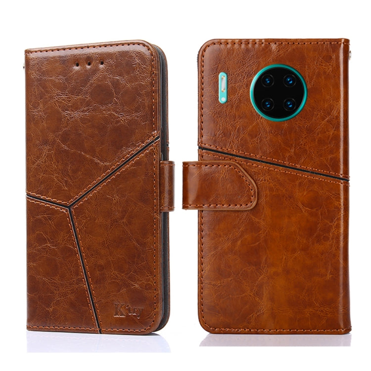 For Huawei Mate 30 Pro Geometric Stitching Horizontal Flip TPU + PU Leather Case with Holder & Card Slots & Wallet
