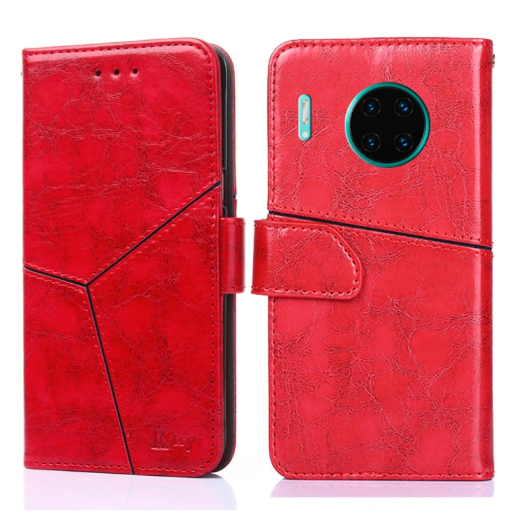 For Huawei Mate 30 Pro Geometric Stitching Horizontal Flip TPU + PU Leather Case with Holder & Card Slots & Wallet