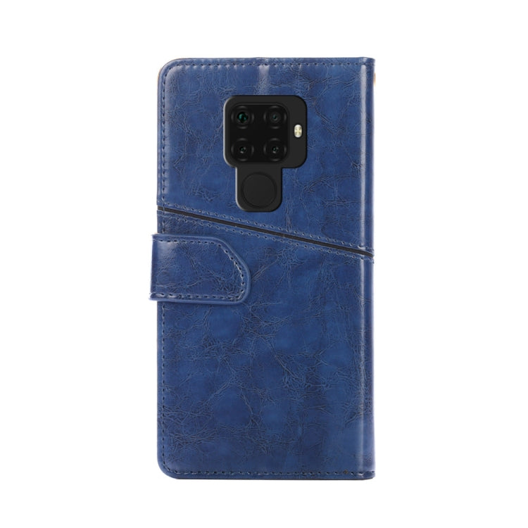 For Huawei Mate 30 Lite Geometric Stitching Horizontal Flip TPU + PU Leather Case with Holder & Card Slots & Wallet