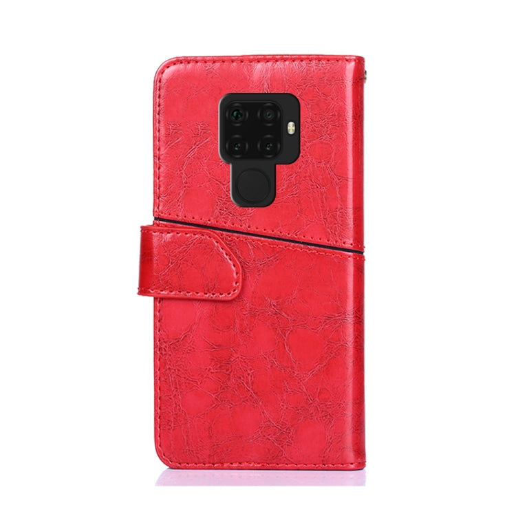 For Huawei Mate 30 Lite Geometric Stitching Horizontal Flip TPU + PU Leather Case with Holder & Card Slots & Wallet