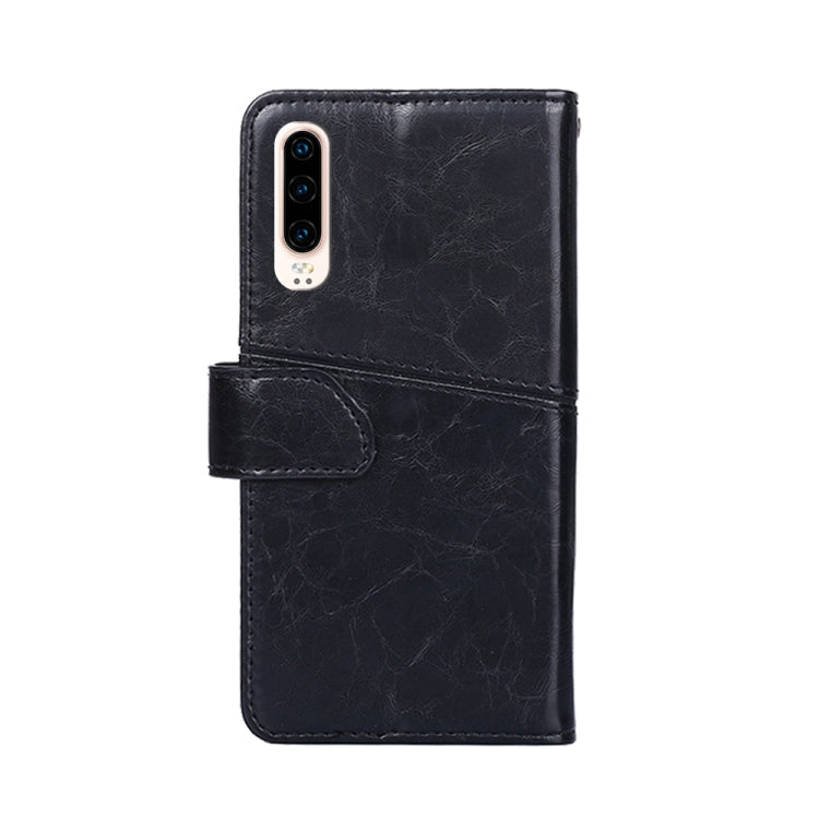 For Huawei P30 Geometric Stitching Horizontal Flip TPU + PU Leather Case with Holder & Card Slots & Wallet