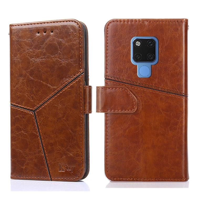 For Huawei Mate 20 Geometric Stitching Horizontal Flip TPU + PU Leather Case with Holder & Card Slots & Wallet