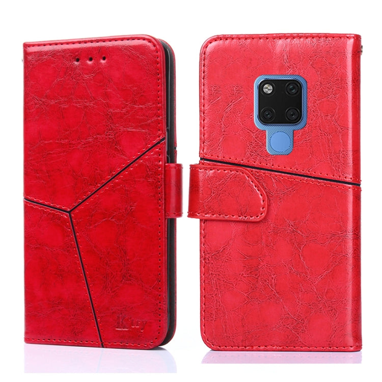 For Huawei Mate 20 Geometric Stitching Horizontal Flip TPU + PU Leather Case with Holder & Card Slots & Wallet