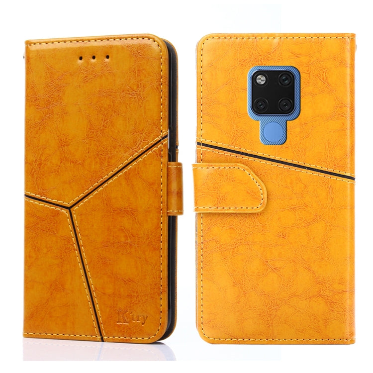 For Huawei Mate 20 Geometric Stitching Horizontal Flip TPU + PU Leather Case with Holder & Card Slots & Wallet